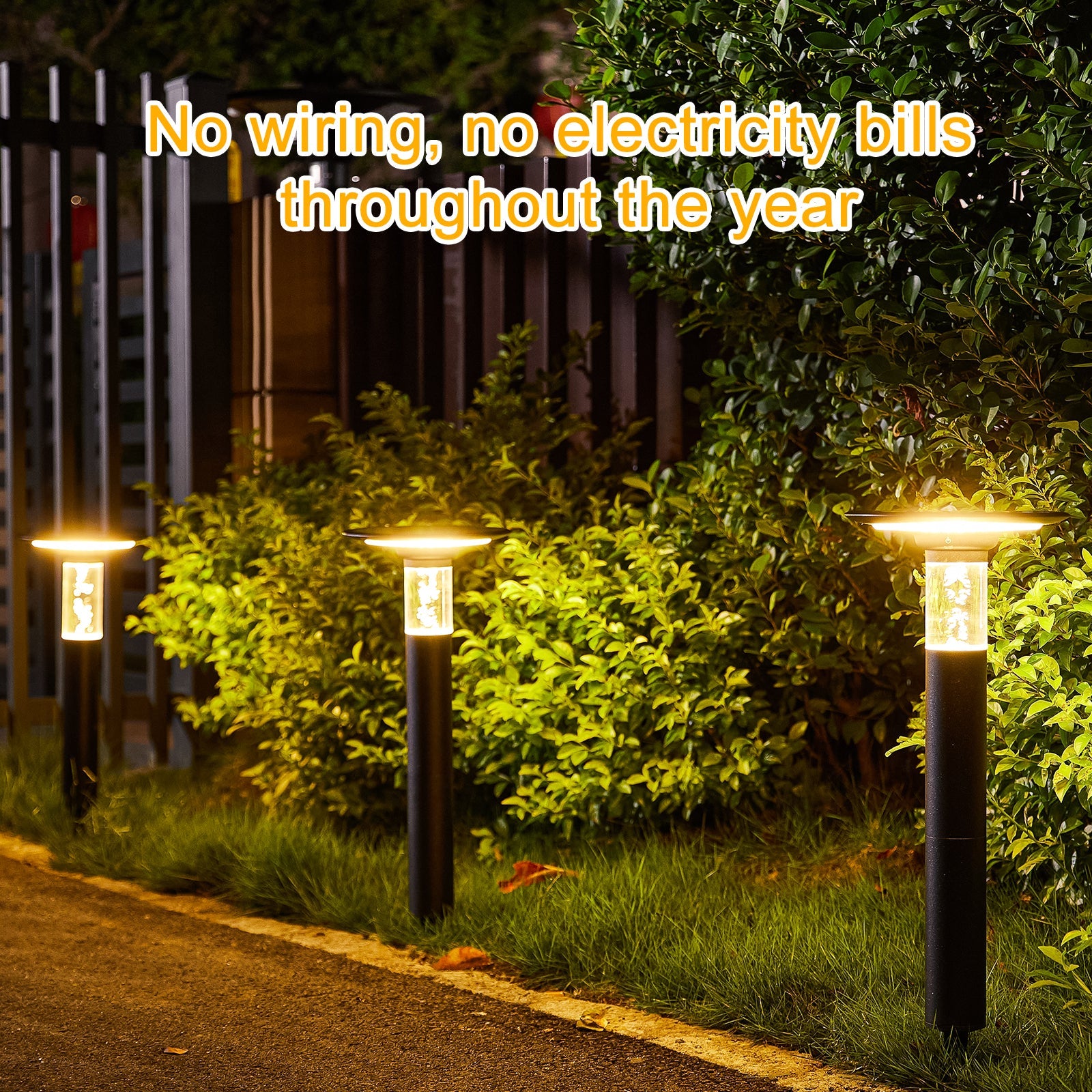 Solar Lawn Light With Dimmable LED - Korvel