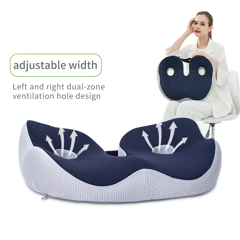 Chair Hip Cushion Hemorrhoids Cushion Fart Cushion Breathable Cushion Thick Office Long Sitting Memory Cotton Cushion - Korvel