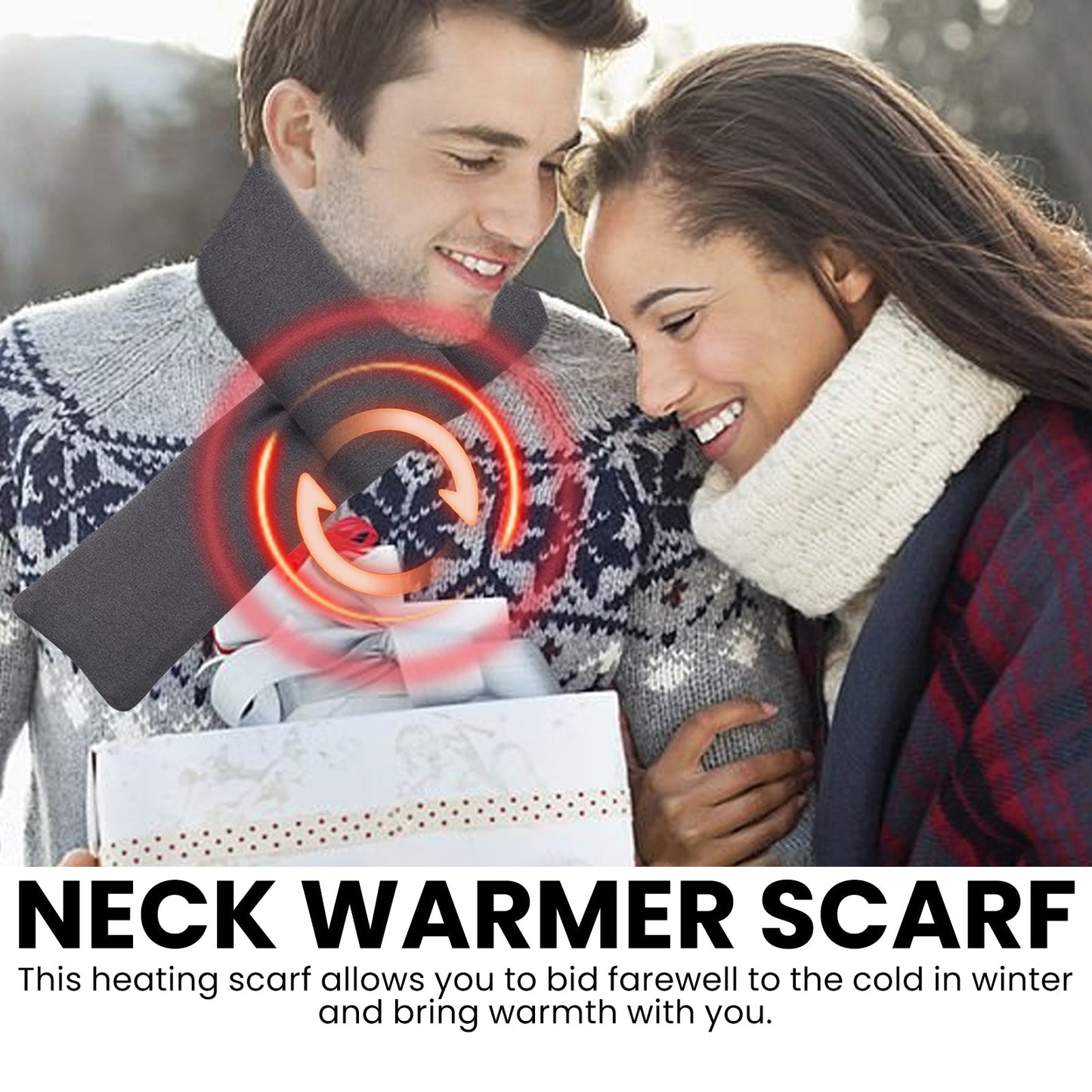 HouKea Heating Scarf, Winter Neck Protector Hot Compress Neck Cover Cold Anti-Freezing Warm Heat Scarf Warm Baby - Korvel