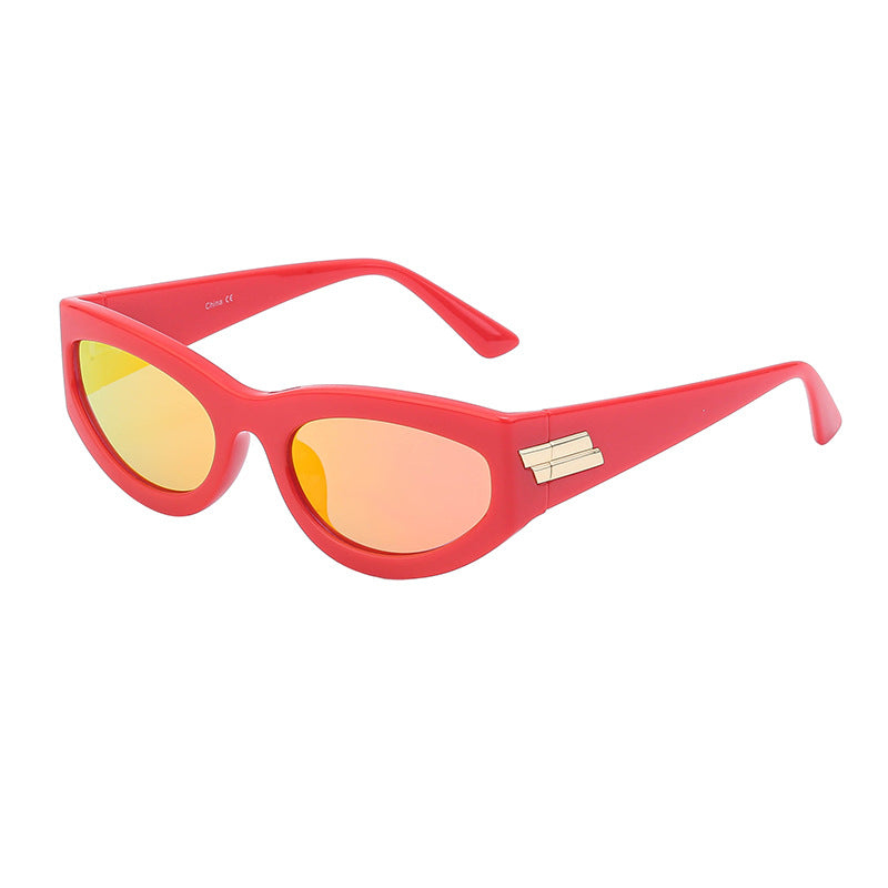 Personality Punk Style Small Box Sunglasses for Men Popular Sports Cycling Sunglasses for Women - Korvel