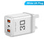 Mobile phone charger 2.4A PD+2 USB charging head Travel charging head - Korvel
