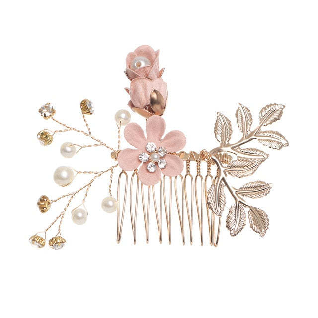 Peignes à cheveux en fleurs bleues de luxe pour les mariages et les occasions spéciales