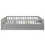 Full size floor bed, children's floor bed frame, Montessori wood floor bed, support Flat noodles gray - Korvel