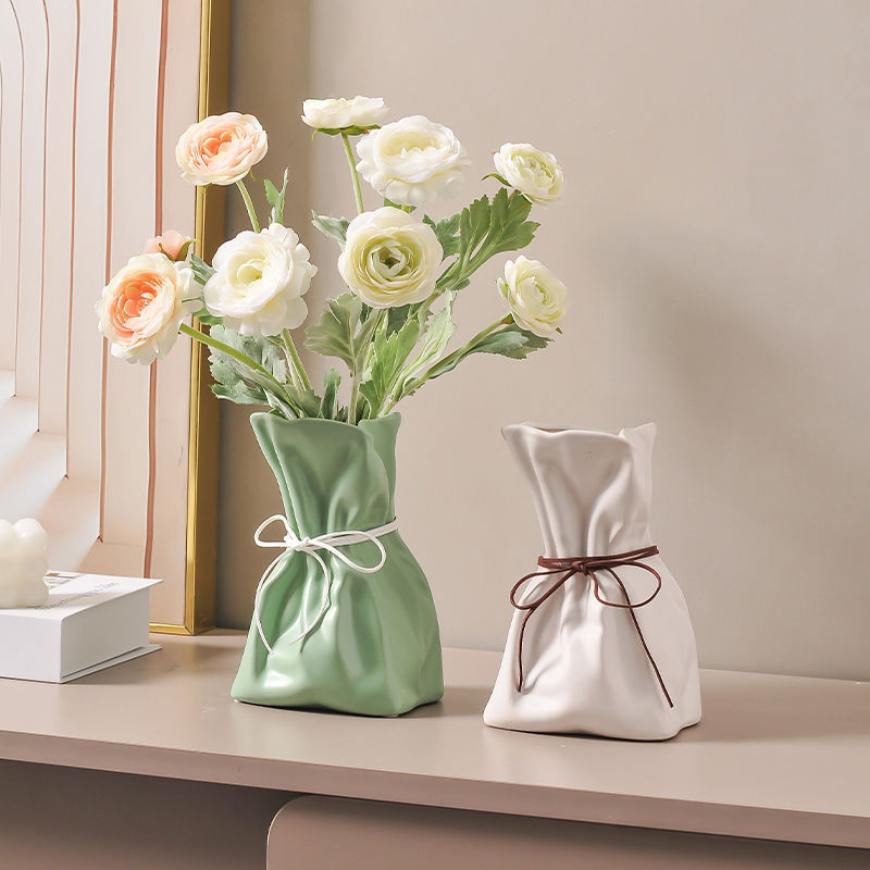 Jarrón de Resina Elegante para Decoración del Hogar y Arreglos Florales