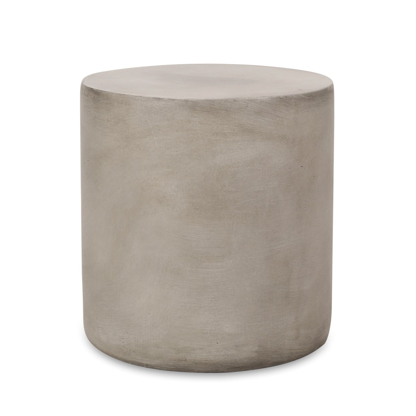 Light Gray Concrete Side Table