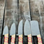 Premium Olivewood & Epoxy Stainless Steel Knife Set – 13" Forged Blades with Leather Sheath - Korvel