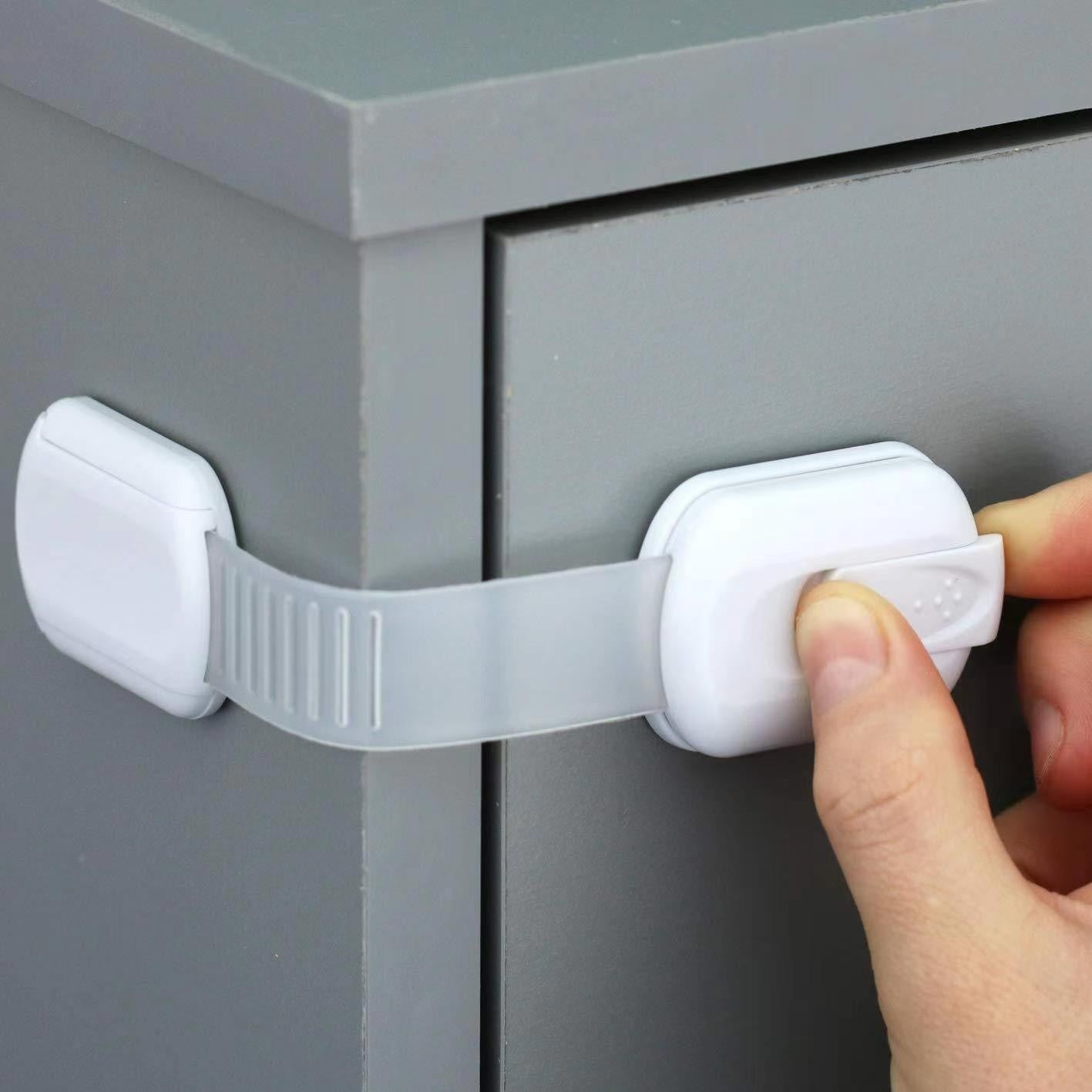 Multi functional children's drawer safety lock, kitchen cabinet, toilet, refrigerator, baby protective lock, anti pinch hand buc - Korvel