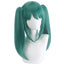 Hatsune Miku Vampire cos wig round head leather tiger clip double horsetail animation - Korvel