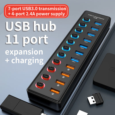3.1 Gen2 HUB3.0 Hub Laptop Distribution Device Mobile Expansion Device Hub Expansion Dock 11 in One - Korvel