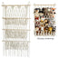 Simple decoration of shelves for children's rooms book ornaments wooden sticks 3-layer plush Bohemian toy storage net bag - Korvel