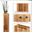 Wooden wall vase dried flower decoration green plant container pine wood wall hanging vase - Korvel