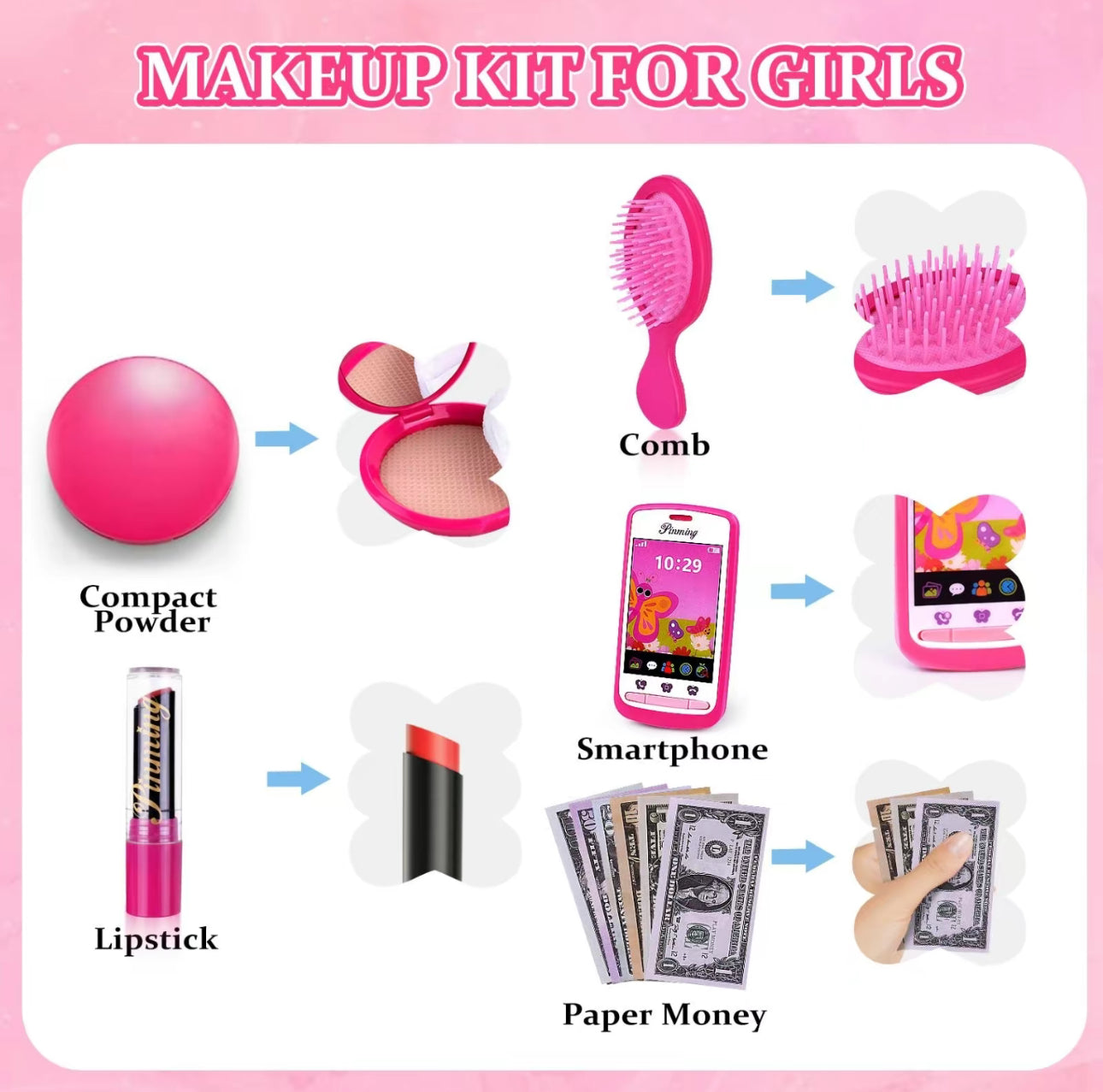 GlamGo Pretend Purse Set - Korvel