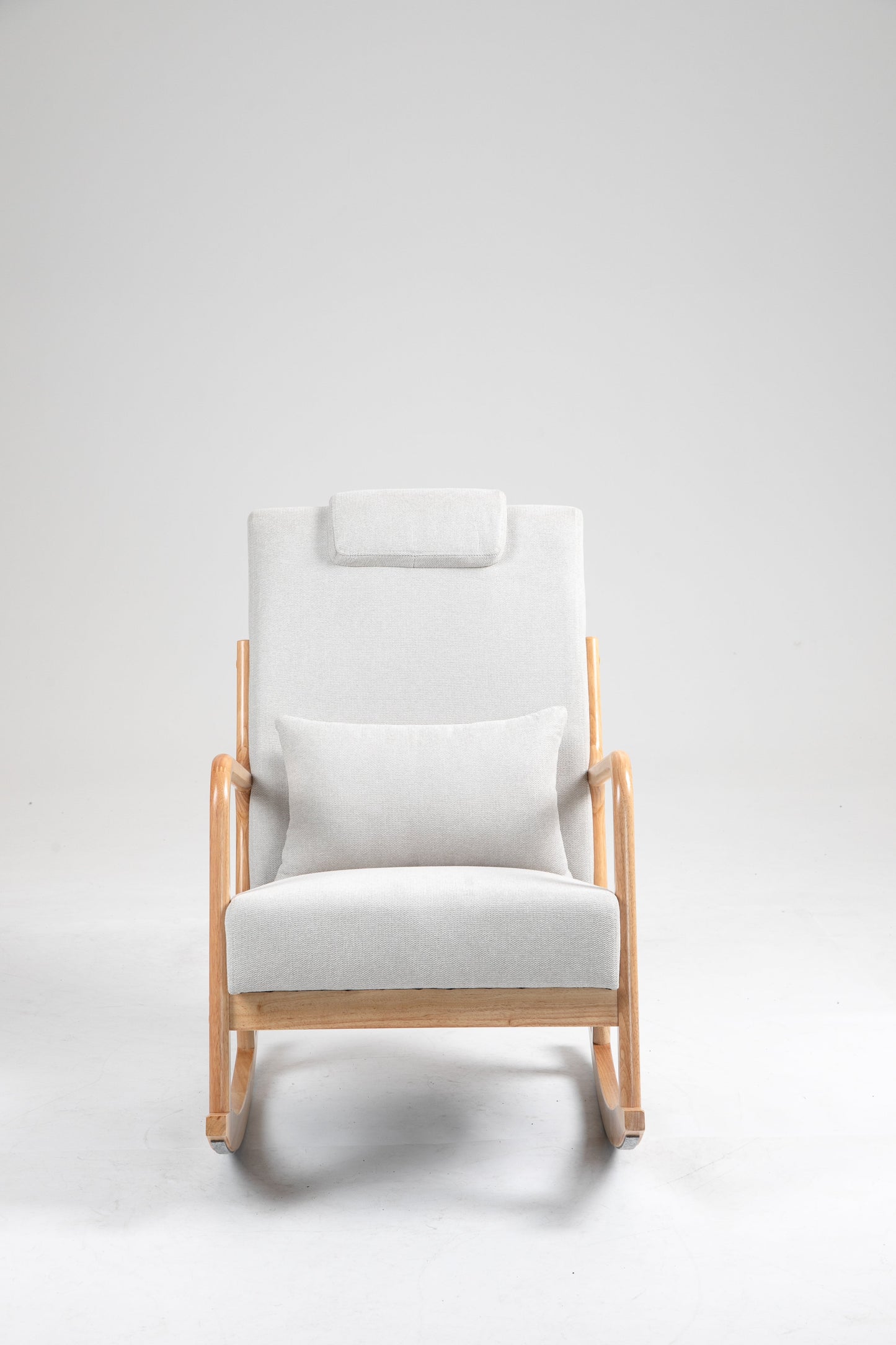 Chaise Berçante Rembourrée Classique avec Coussin Lombaire