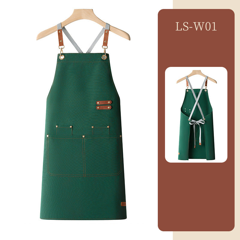 Waterproof apron customized logo printing for catering - Korvel