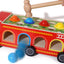 Children's early education puzzle multifunctional four in one knock ball, pull radish, cover column, fire truck, Montessori toy - Korvel