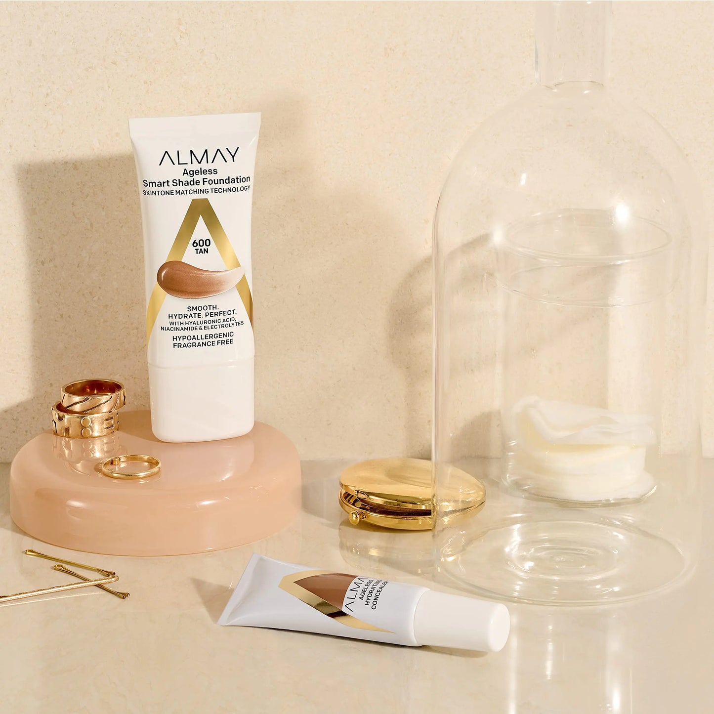 Fond de teint Almay Smart Shade avec acide hyaluronique et niacinamide, 30 ml