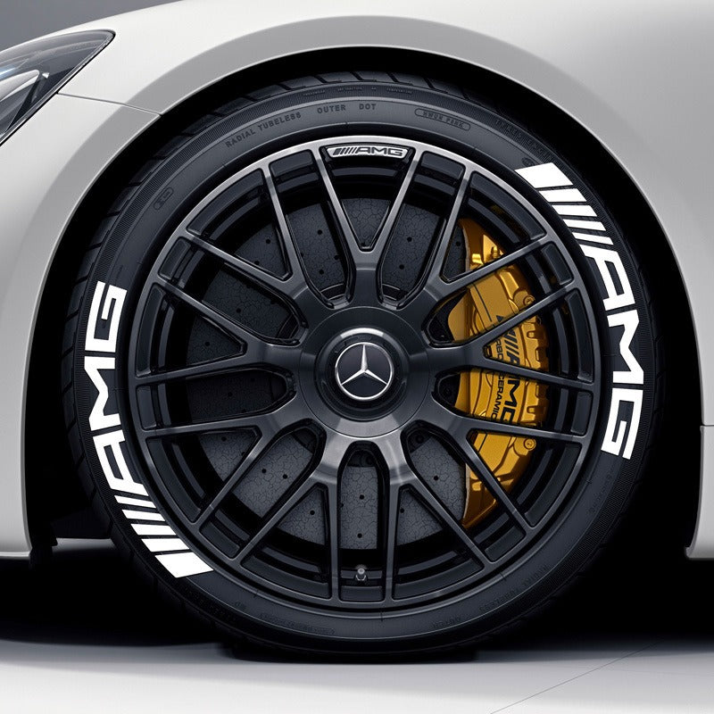 Premium 3D AMG Car Tire Sticker for Stylish Decoration