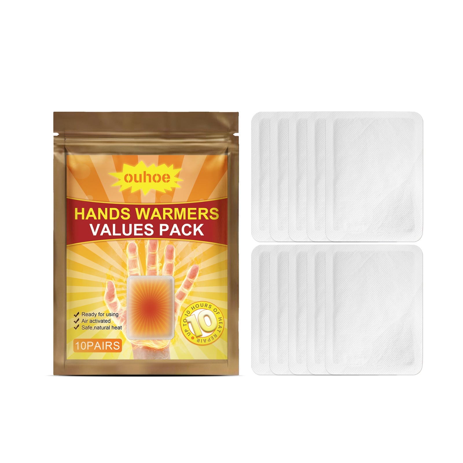 Hand Warmer Winter Home Self-Heating Warm Hand Portable Disposable Patch - Korvel