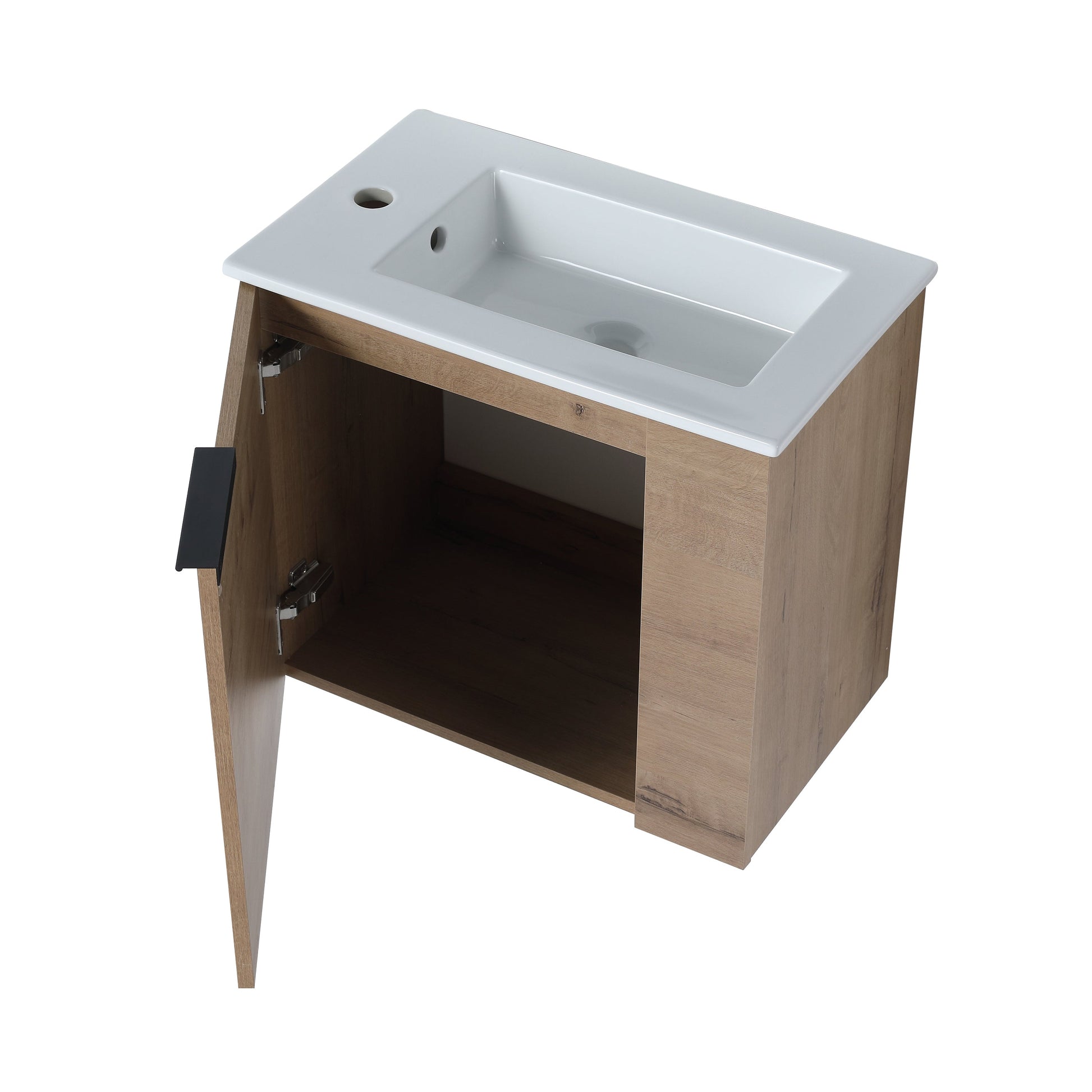 Bathroom Vanity with Sink 22 Inch for Small Bathroom,Floating Bathroom Vanity with Soft Close Door,Small Bathroom Vanity with Sink, 22x13 (KD-Packing) - Korvel