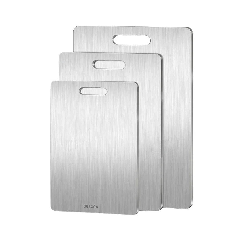 304 Stainless Steel Double-Sided Cutting Board