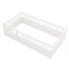 Double bed floor standing bed with ultra-high safety barrier, children's floor standing bed frame, Montessori wooden white - Korvel
