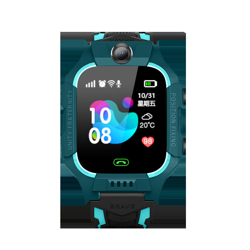 Children's Smart Phone Watch Waterproof Q12 English Multi Language GPS Positioning - Korvel