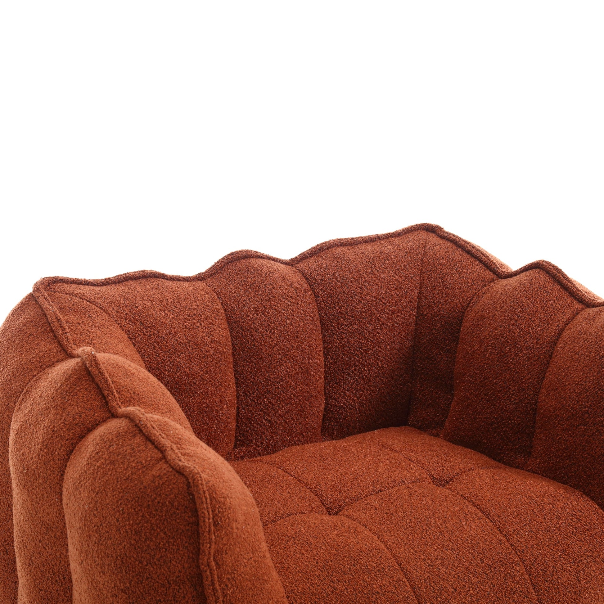Soft Bean Bag Chair with High Resilient Foam(Chips)for living room and bedroom Comfortable Square Lazy Sofa with  Footstool - Korvel
