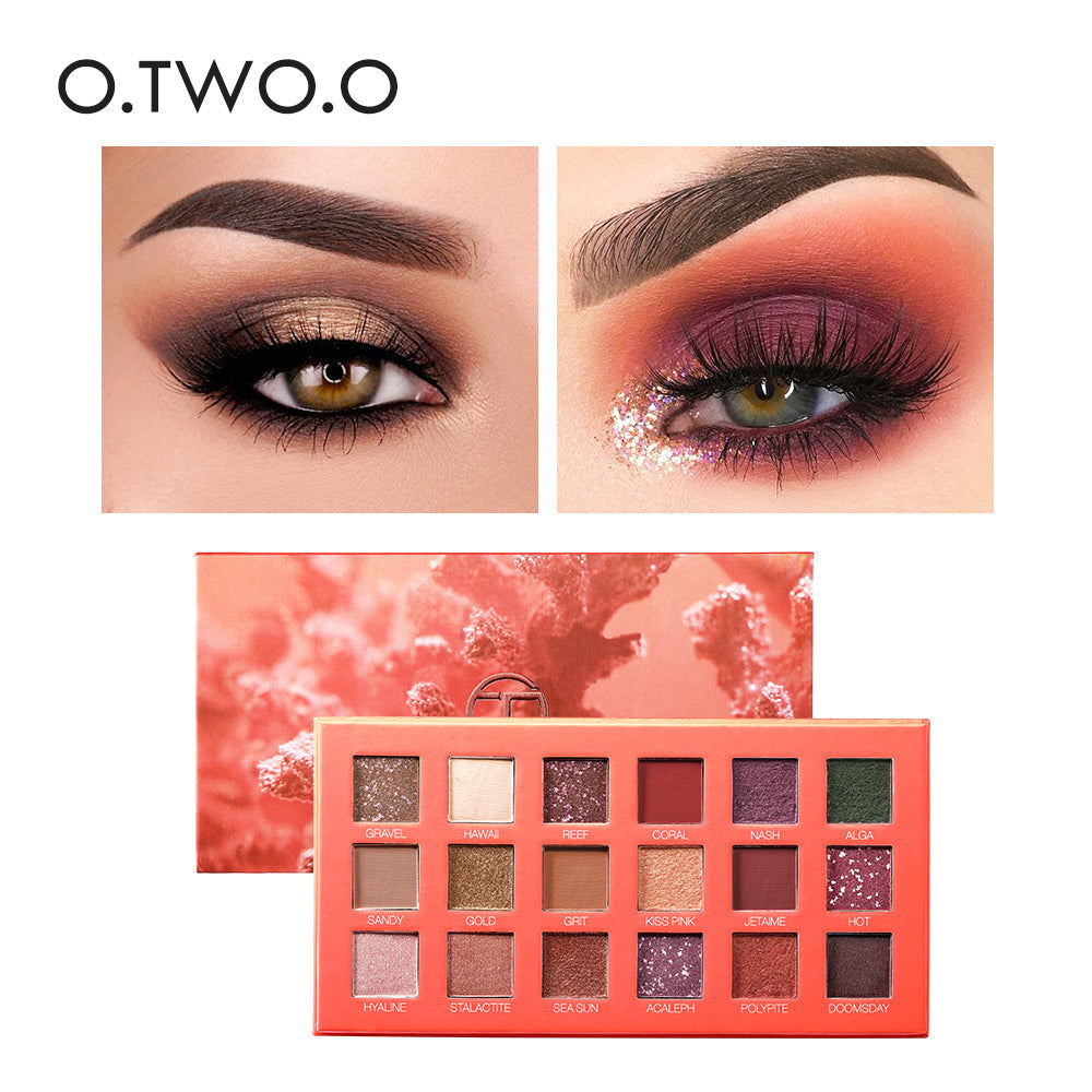 Beauty 18 Color Eye Shadow Plate Pearl Glitter Powder High Gloss Matte Multi Color Eye Shadow Plate Color Makeup - Korvel