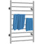 Electric Heated Towel Rack for Bathroom Wall Mounted Towel Warmer 10 Stainless Steel Bars Drying Rack - Korvel
