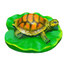 Turtle resin ornaments floating on the water surface - Korvel
