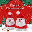 Chapeau de Noël en Peluche Électrique Kawaii avec Lumières