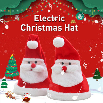 Kawaii Electric Light-Up Plush Christmas Hat Toy