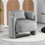 Modern design velvet lounge chair,single sofa with pillows for living room,bedroom(GREY) - Korvel