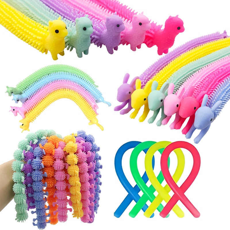 Cartoon unicorn cute pet animal lala music bracelet tpr soft rubber vent decompression noodle decompression toy - Korvel