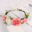 Handmade rattan wreath headband with macaron bright colored headband hairband - Korvel