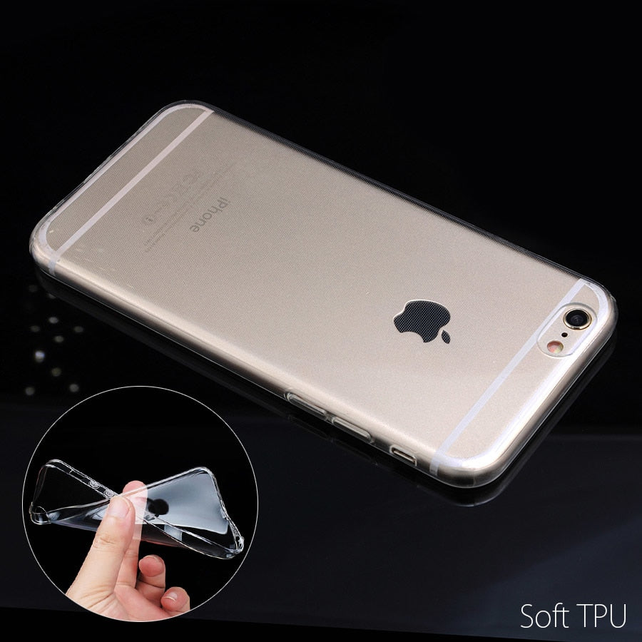 Floral Soft Clear Phone Case for iPhone & Samsung