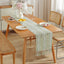 Hand - woven cotton and linen table flag with hollow tassels, suitable for household and rural dining tables - Korvel