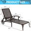 Aluminium Cast lounge chair 1pcs white - Korvel