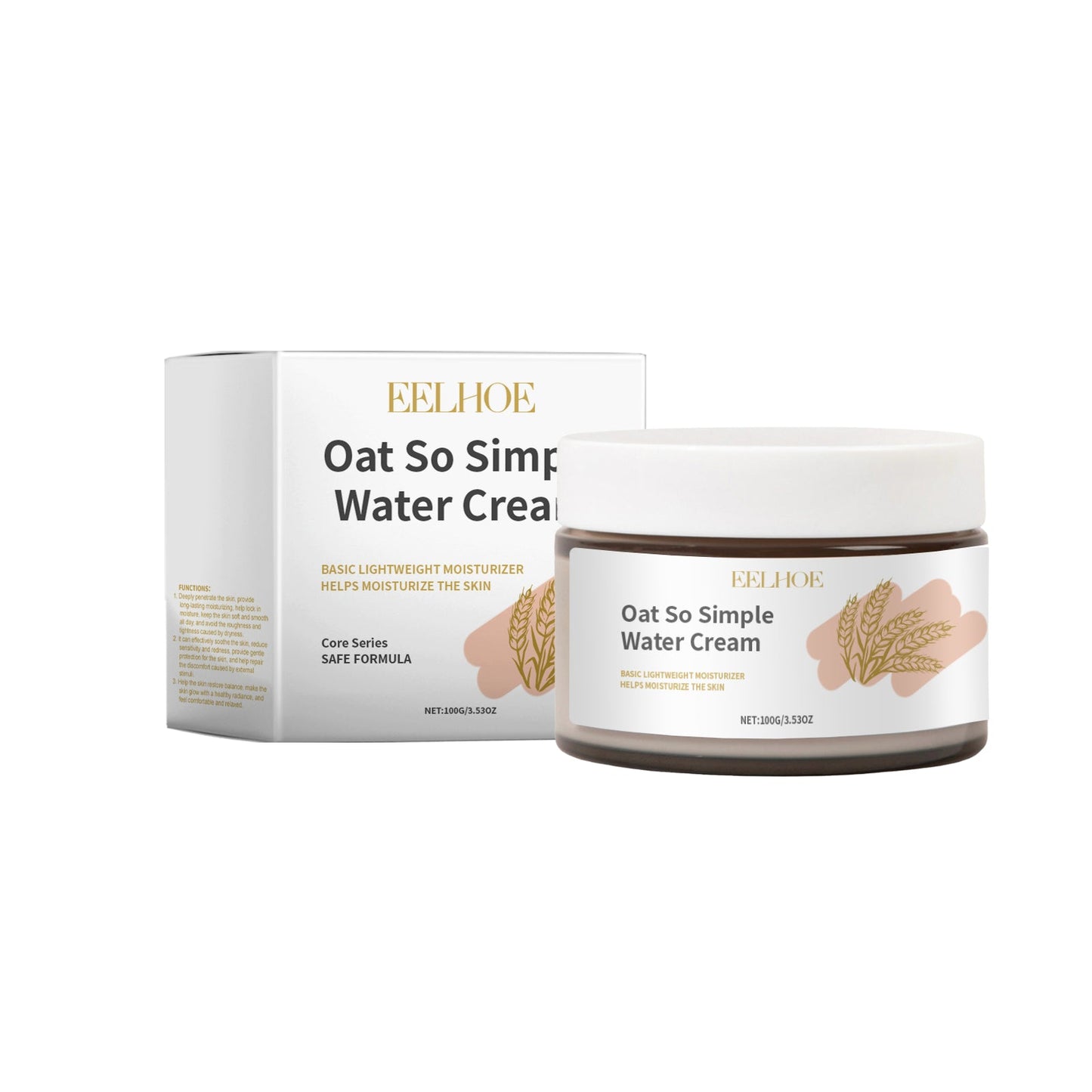 Oatmeal Moisturizer, Gently Hydrates And Moisturizes Facial Skin With A Radiant, Non-Greasy Skin Care Cream - Korvel
