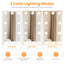 Vanity Desk Set Stool & Dressing Table with LED Lighting Mirror Drawer and Wood Cosmetic Table Chest of Drawers White Color - Korvel