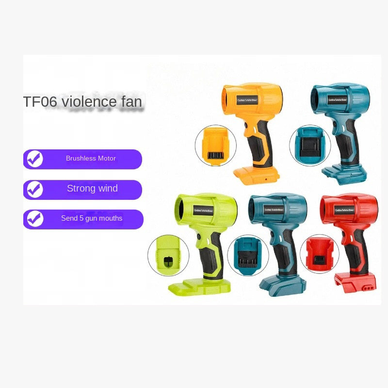 Mini Brushless High-Power Lithium Electric Blower Fan Wireless Dust Blowing Gun Compatible with Makita Dewalt Etc. - Korvel