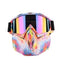 Men Women Ski Snowboard Snowmobile Goggles Snow Winter Windproof Skiing Glasses Motocross Sunglasses with Face Mask - Korvel