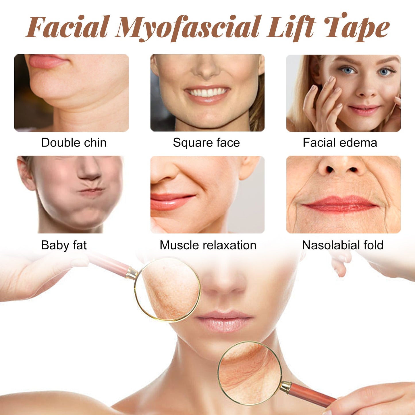 Banda de Apretado Facial Miofascial para un Aspecto Definido