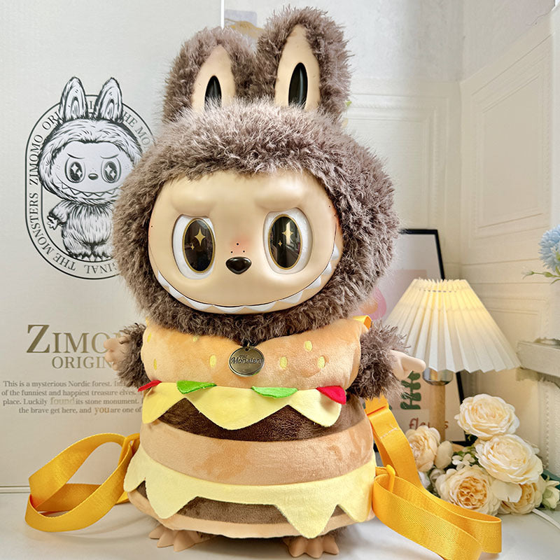 Clothing with 58cm LABUBU Design ZIMOMO Doll Clothes Rubber LABUBU Plush Toy Clothing Cute - Korvel
