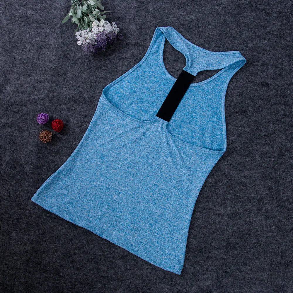 Camisetas de Yoga Sin Mangas para Mujeres Casual