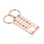 Personalized Heart Keychain Set  Engraved King Date and Name Love Keyring Gift for Couples Girlfriend Boyfriends Key Chain Rings - Korvel