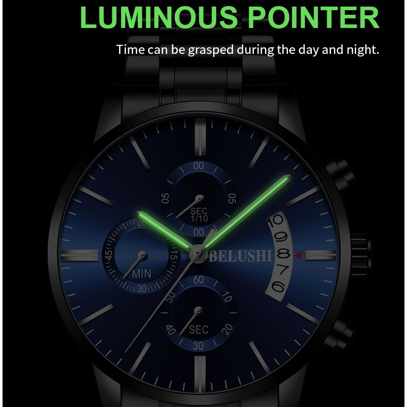 BELUSHI Men's Luxury Business Casual Watch