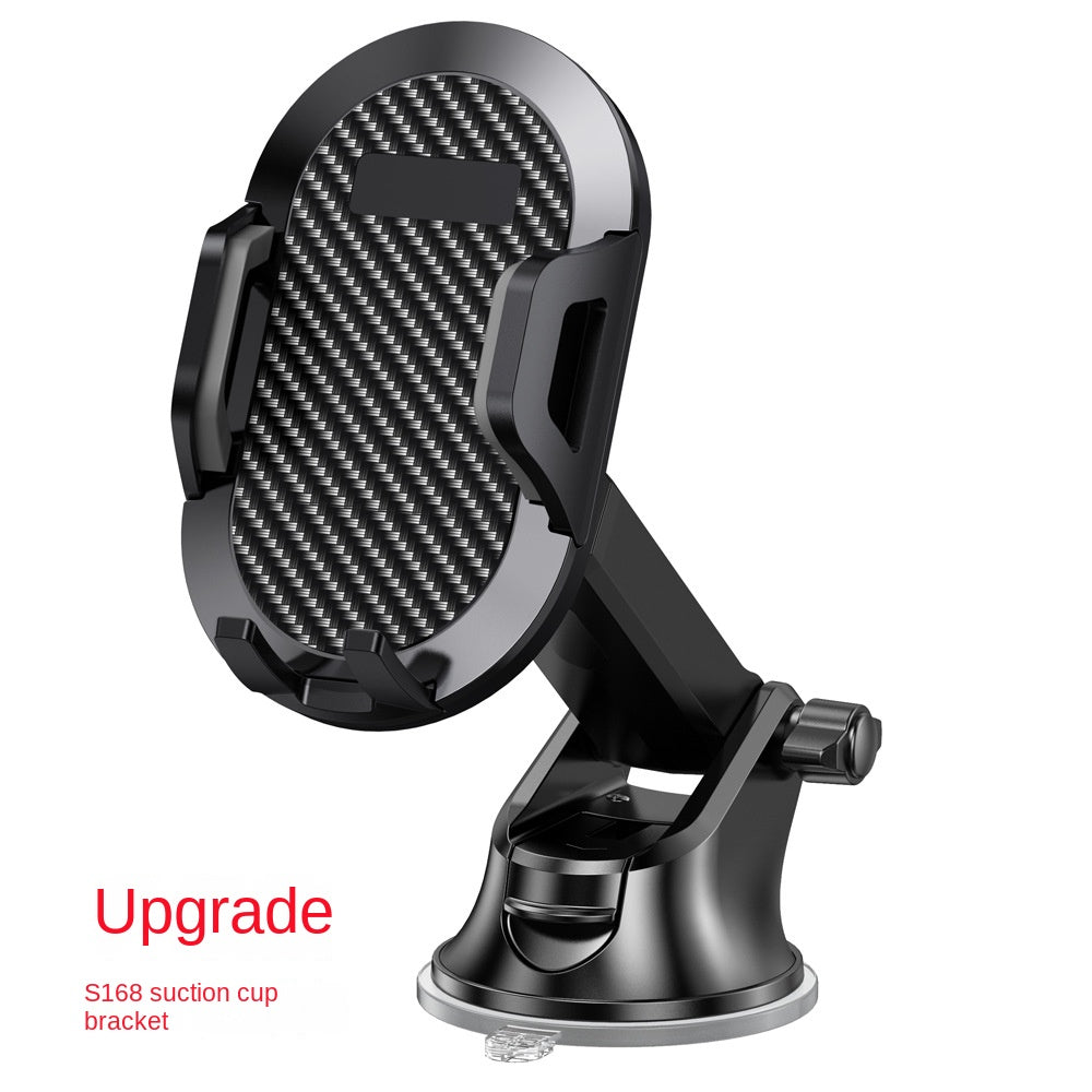 Long Rod Automatic Lock Car Phone Holder Telescopic Suction Cup Mount for Car Air Vent Lazy Live Streaming - Korvel