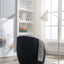 Teddy Fabric Swivel Accent Armchair - Dark Blue