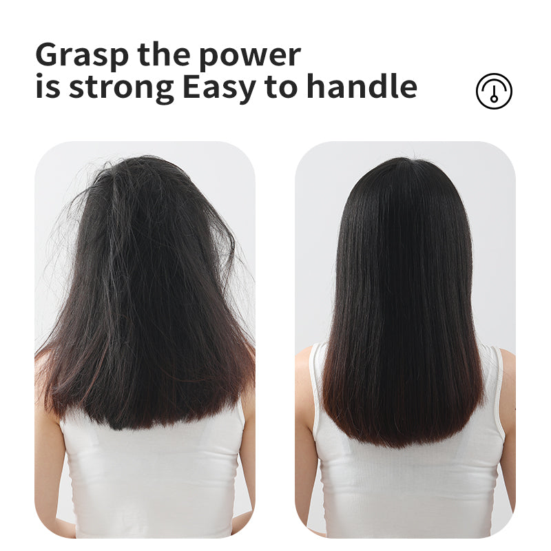 Straight Hair Comb, Lcd, Household Negative Ion Lazy Person Curling Stick, Dual Purpose Hair Salon, Electric Hair Straightener - Korvel